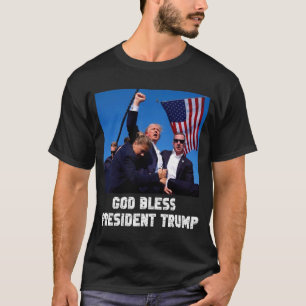 God Bless President Trump For Trump Support Fan T-Shirt