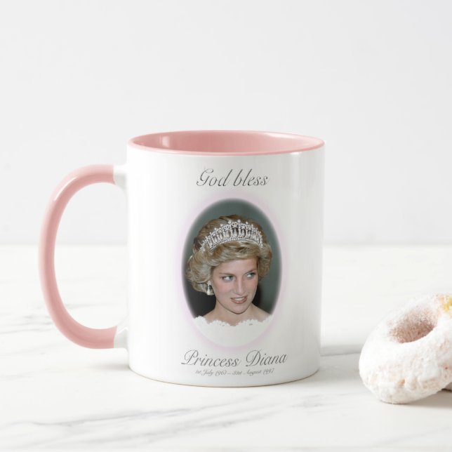 God Bless Princess Diana Mug (With Donut)