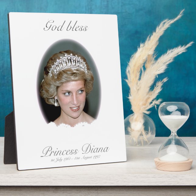 God Bless Princess Diana Plaque (Side)