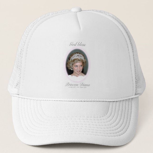 God Bless Princess Diana Trucker Hat (Front)