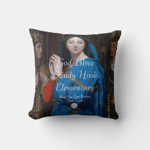 GOD BLESS SANDY HOOK ELEMENTARY MAY THE LORD .... CUSHION
