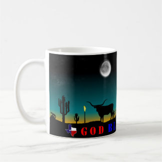 God Bless Texas Lone Star State Coffee Mug