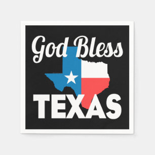 God Bless Texas Napkin