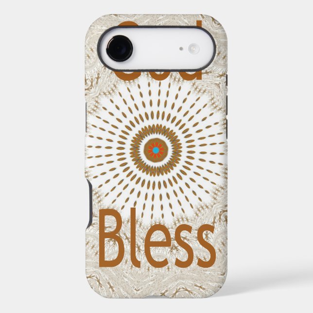 "God Bless" | Text Traditional African Motif Desig (Back)