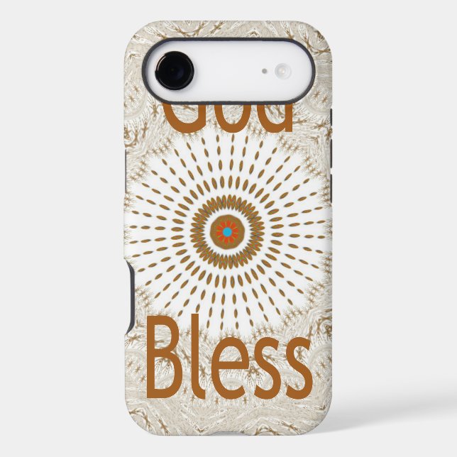 "God Bless" | Text Traditional African Motif Desig (Back)