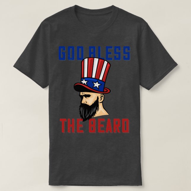 God Bless The Beard 2 T-Shirt (Design Front)