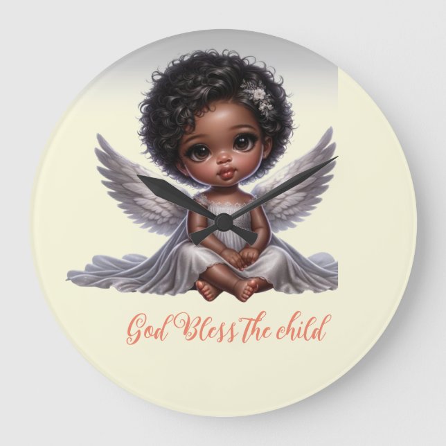 GOD bless the child Wall Clock (Front)