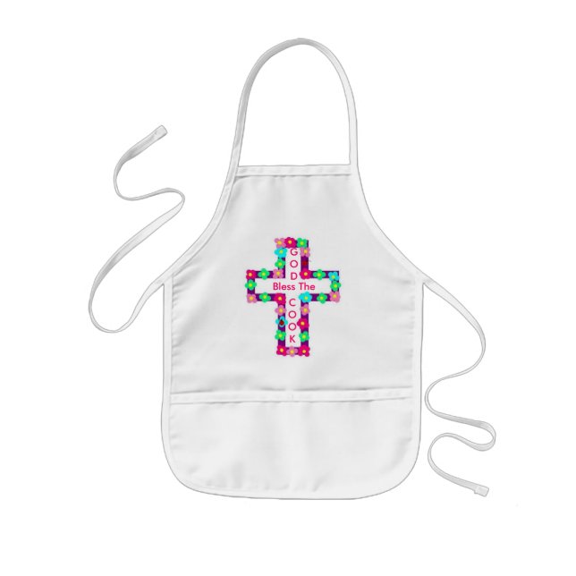God Bless The Cook Kids Apron (Front)