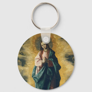 GOD BLESS THE IMMACULATE CONCEPTION KEY RING
