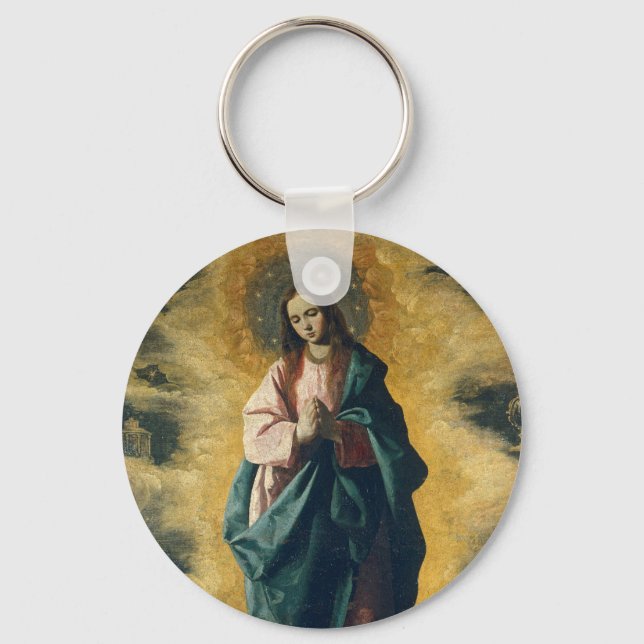 GOD BLESS THE IMMACULATE CONCEPTION KEY RING (Front)