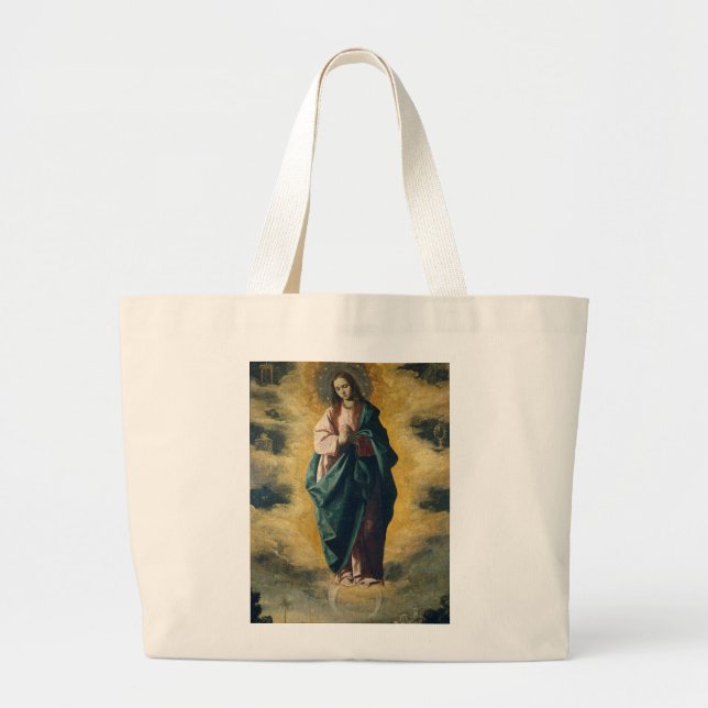 GOD BLESS THE IMMACULATE CONCEPTION LARGE TOTE BAG (Front)