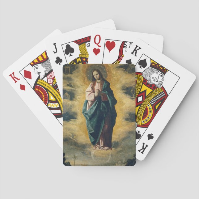 GOD BLESS THE IMMACULATE CONCEPTION PLAYING CARDS (Back)
