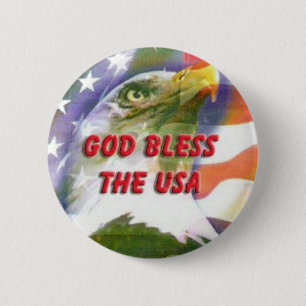 God Bless the USA Button
