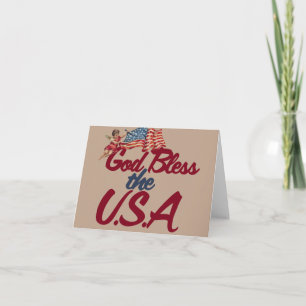 God bless the USA Card
