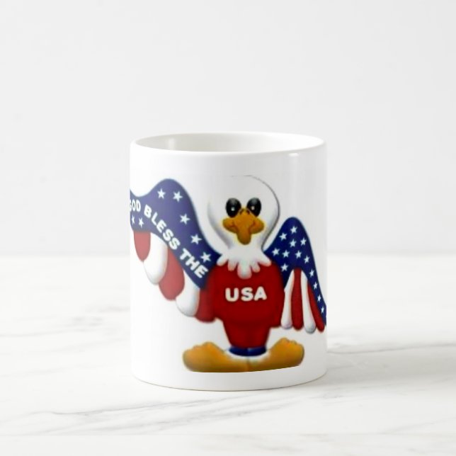 God Bless The USA Coffee Mug (Center)