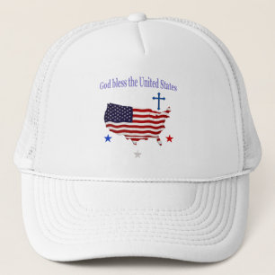 God bless the USA Trucker Hat