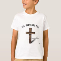 GOD BLESS THE USA with rugged cross