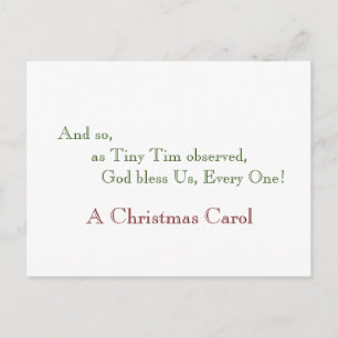 God Bless Us, Every one! Postcard