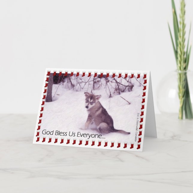 God Bless Us Everyone... Holiday Card (Front)