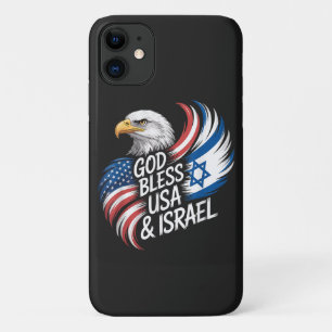 God Bless USA Israel iPhone 11 Case