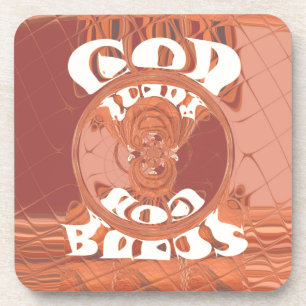 God Bless You – African-Inspired Spiritual Print Coaster