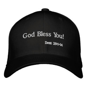 God Bless You! Bible Quotes Customise it Embroidered Hat