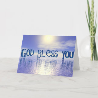 God Bless You. Card
