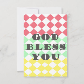 GOD bless you Card