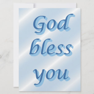 God bless you card