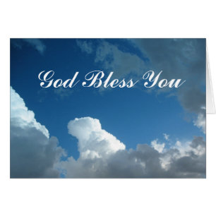 God Bless You clouds