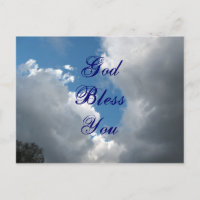 God Bless You clouds