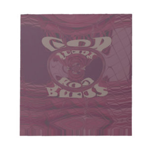 God Bless You Giraffes Art Print/Design Notepad
