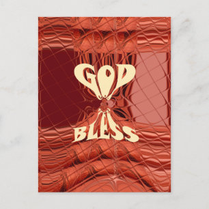 God Bless You Golden  kenya  Hakuna Matata Giraffe Postcard