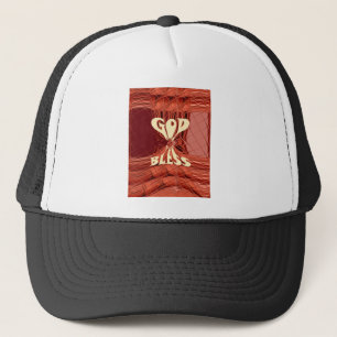 God Bless You Golden  kenya  Hakuna Matata Giraffe Trucker Hat