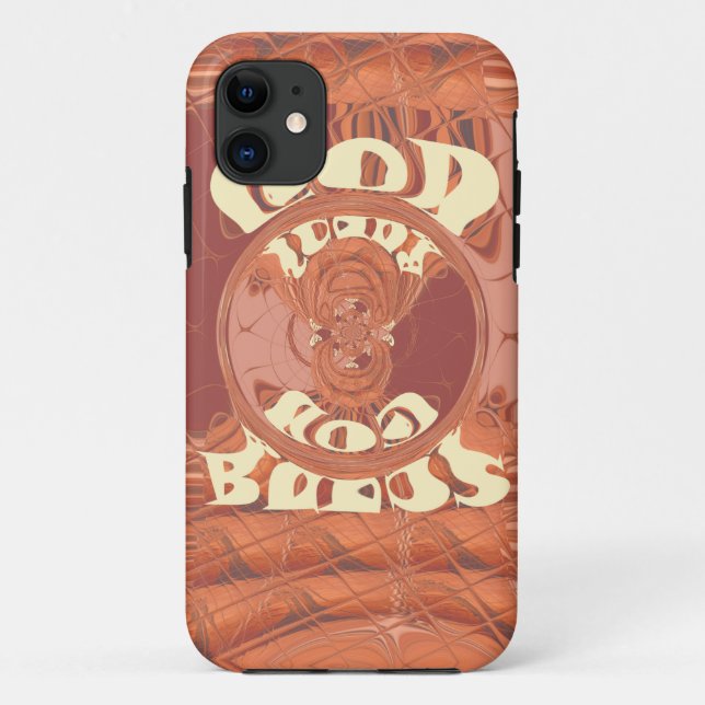 God Bless You Inspirational Text Design.  Case-Mate iPhone Case (Back)
