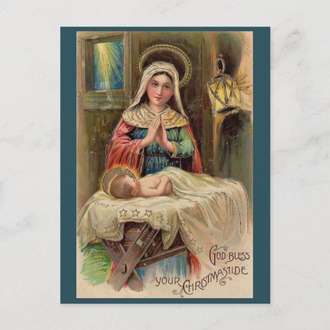 God Bless Your Christmastide Postcard (Front)