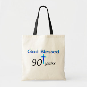 God Blessed 90 years birthday gift Tote Bag