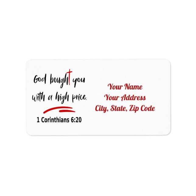 God Bought You Label (Front)