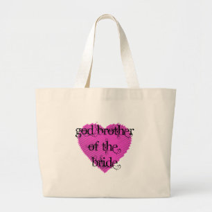 God Brother of the Bride Large Tote Bag