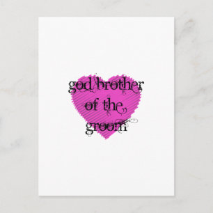 God Brother of the Groom Postcard