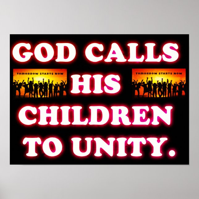 God Calls His Children To Unity. Poster (Front)