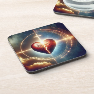 God Can Heal A Broken Heart Coaster