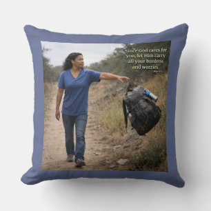 God cares for you cushion