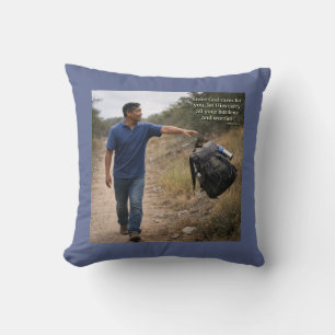 God cares for you cushion