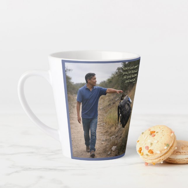 God cares for you latte mug (In Situ)
