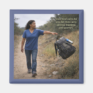 God cares for you magnet