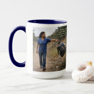 God cares for you mug