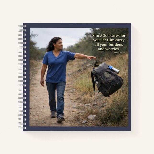 God cares for you notebook (Front)