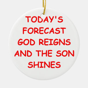 GOD CERAMIC TREE DECORATION