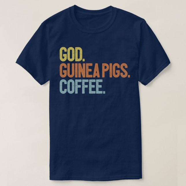 God Coffee Guinea Pigs Premium  T-Shirt (Design Front)